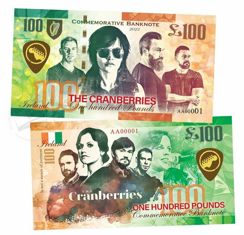 100 Pounds Ireland THE CRANBERRIES 2023