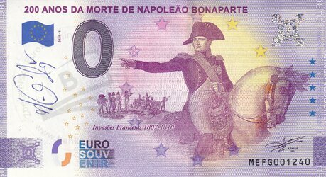 200 Anos da Morte de Napoleáo Bonaparte MEFG 2021-1 podpis