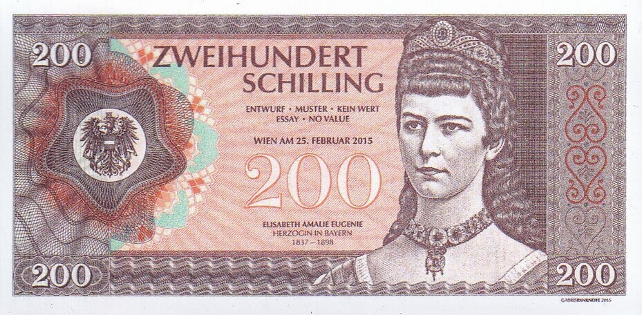 200 shillings Austria 2015 MAGNETKA