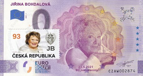 Jiřina Bohdalová CZAW 2021-1 známka