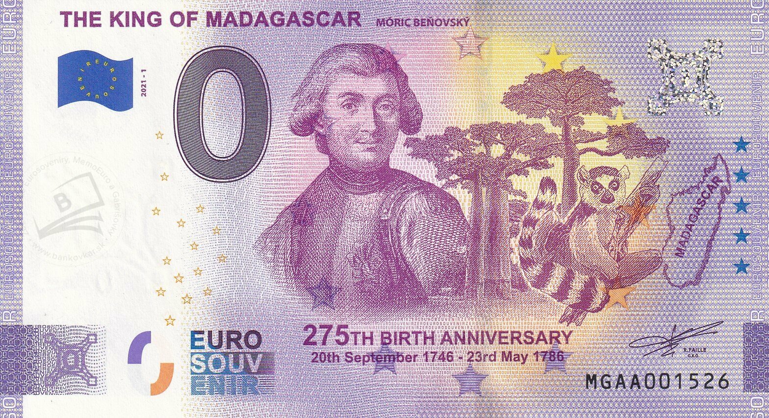 MG Moric Benovsky The King Of Madagascar 2021 