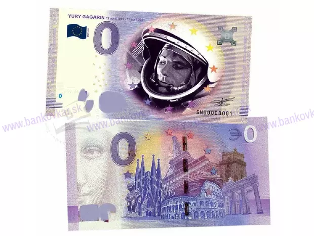 0 rubles Yuri Gagarin2021 verzia 2