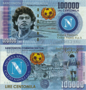 100000 Lire Diego Maradona (2021)