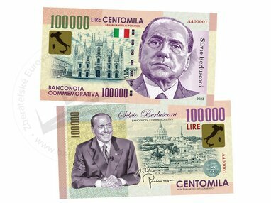 100000 Lire Silvio Berlusconi (2023)
