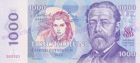 1000 Korun Bedřich Smetana2024
