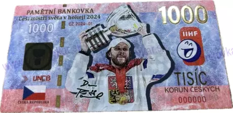 1000 Korun Česi mistři světa v hokeji 2024