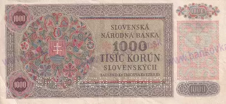 1000 Ks 1940 perfor.séria I5 stav 1/2