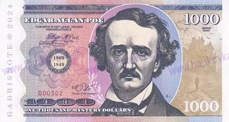 1000 Mystery Dollars Edgar Allan Poe2024