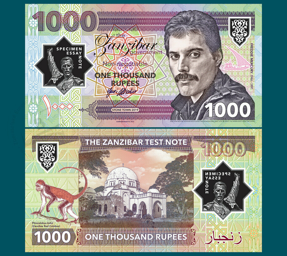 1000 Rupees 2019 Freddie Mercury