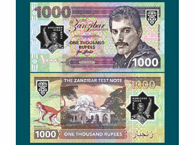 1000 Rupees Freddie Mercury (2019 polymer)