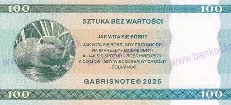 100 Bobrów2025Bon satyryczny