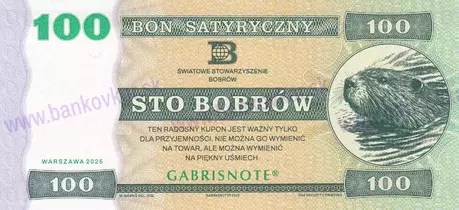 100 Bobrów2025Bon satyryczny