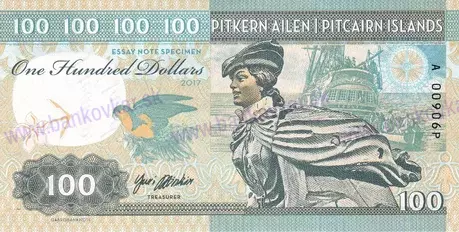100 Dollars 2017 Pitcairn Islands