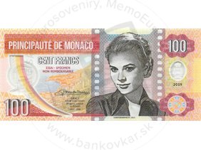 100 Francs 2019 Grace Kelly (kat.č.122)