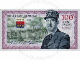 100 Francs Charles de Gaulle (2021)