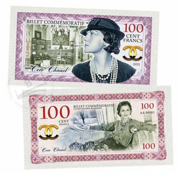 100 Francs Coco Chanel 2021