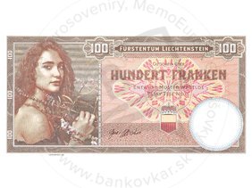 100 Franken 2018 Liechtenstein