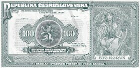 100 Kč II.emisia 1920 reprint (2020)