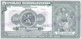 100 Kč II.emisia 1920 reprint (2020)