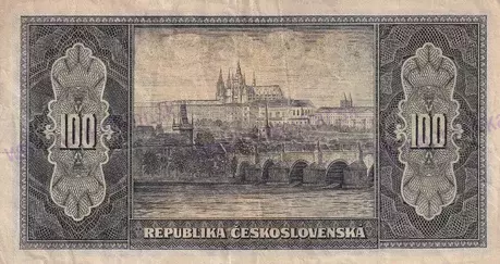 100 Korun 1945 neperforovaná séria PL stav 3