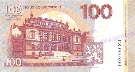 100 Korun 2018 E.Beneš