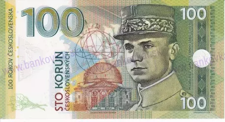 100 korún 2018 M.R.Štefánik