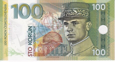 100 korún 2018 M.R.Štefánik