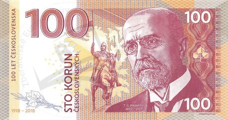 100 Korun 2018 T.G.Masaryk