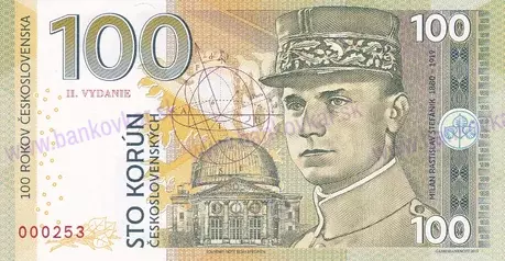 100 Korún 2019 M.R.Štefánik 2.vyd.IVANKA