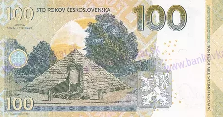 100 Korún 2019 M.R.Štefánik UNC