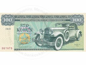100 korun 2023 Zapadlík Ch - Wikov 70 r.v.1931