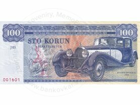 100 korun 2024 Zapadlík J - Bugatti Royale 41 r.v.1934