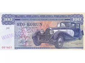 100 korun 2024 Zapadlík J - Bugatti Royale 41 r.v.1934