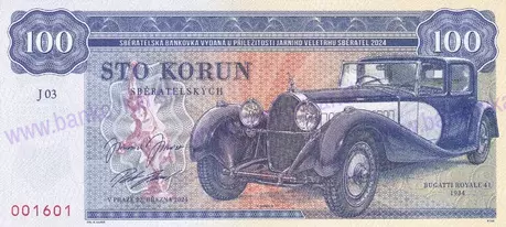 100 Korun Bugatti Royale 41 (2024) Zapadlík-1