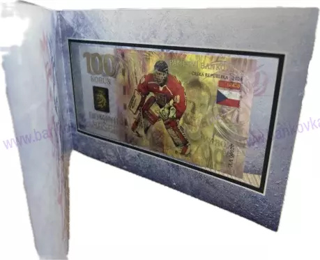 100 korun Dominik Hašek 2024 Polymér