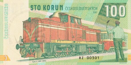 100 Korún lokomotíva T426.0 2022