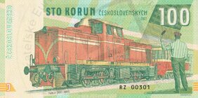 100 Korún lokomotíva T426.0 (2022)