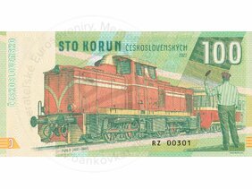 100 Korún lokomotíva T426.0 (2022)