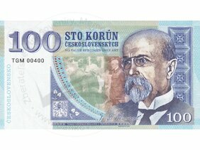 100 Korún T.G.Masaryk- kaštieľ Čereňany (2021)