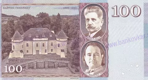 100 Korún T.G.Masaryk- kaštieľ Čereňany B