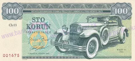 100 Korun Wikov 70 (2023) Zapadlík
