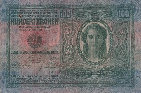 100 Kronen 1912stav 2/3
