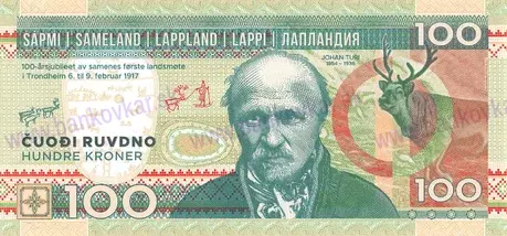 100 Kroner 2017 Lappland UNC