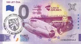 100 Let ČSA (CZBG 2023-1) pečiatka št.znak