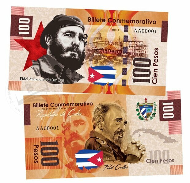100 Pesos Fidel Castro 2021