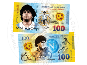 100 rubľov Diego Maradona (2020)