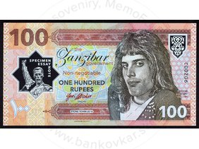 100 Rupees 2018 Freddie Mercury