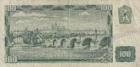 100 Sk 1961 kolkovaná séria G66 stav UNC