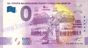 100. výročie ME v hokeji 1925 na území Slovenska (EEAM 2025-9)
