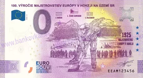100. výročie ME v hokeji 1925 na území SlovenskaEEAM 2025-9